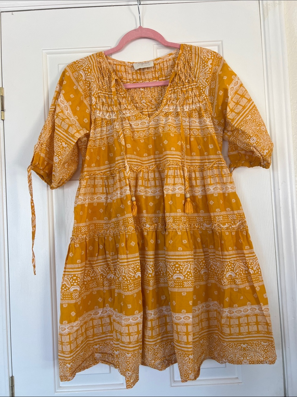 Auguste The Label Yellow Printed Women’s Dress
